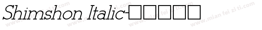 Shimshon Italic字体转换